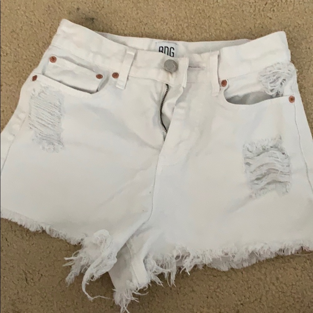 White urban outfitters high waisted shorts